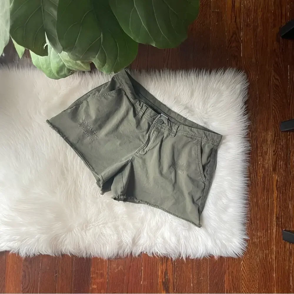 Cut Off Khaki Shorts